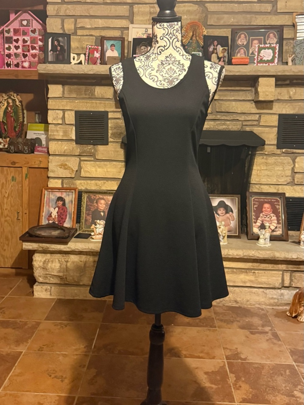 Ringostone Classic Black A-Line Women’s Dress